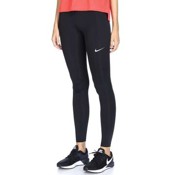 Nike AT3103-010 Nk Fast Tght Mr Siyah Kadın Tayt