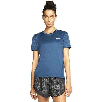 Nike AT4196-432 Mavi Kadın Kısa Kollu T-Shirt