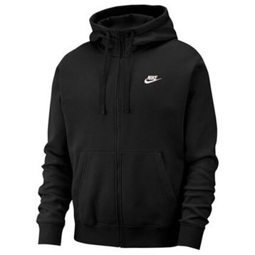 Nike BV2645-010 Siyah Club Hoodie FZ BB Günlük Unisex Ceket