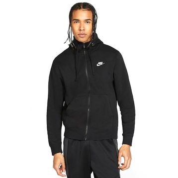 Nike BV2645-010 Siyah Club Hoodie FZ BB Günlük Unisex Ceket