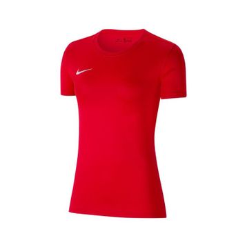 Nike BV6728-657 Kırmızı W Nk Dry Park Vıı Jsy Ss Kadın T-Shirt