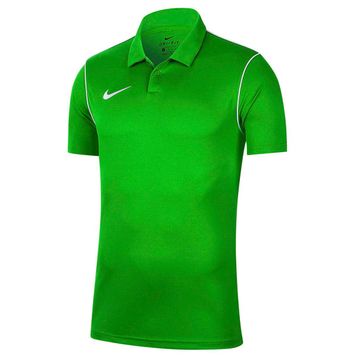Nike BV6879-302 Yeşil Dry Park Spor Polo Erkek T-Shirt