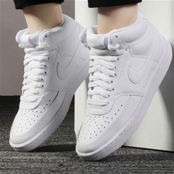 Nike CD5436-100 Court Vision Mid Yarım Boğazlı Sneaker Kadın Spor Ayakkabı