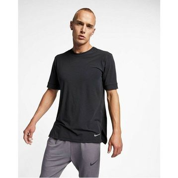 Nike CN9822-010 Dri-Fıt Yoga Antrenman Üstü Siyah Erkek T-Shirt