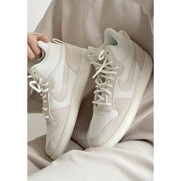 Nike Court Borough Mid Krem Kadın Spor Ayakkabı