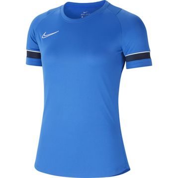 Nike CV2627-463 Kadın W Nk Df Acd21 Top Ss Kadın Mavi Futbol Tişört