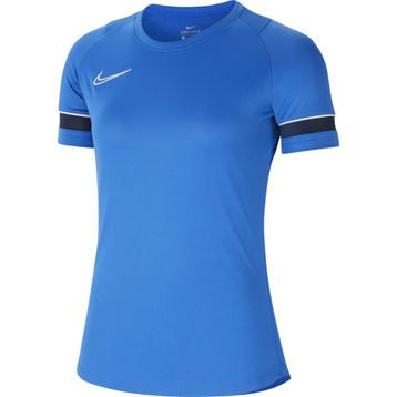 Nike CV2627-463 Kadın W Nk Df Acd21 Top Ss Kadın Mavi Futbol Tişört