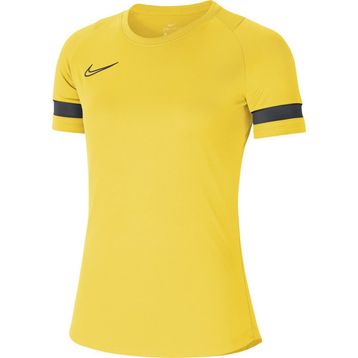 Nike CV2627-719 Kadın W Nk Df Acd21 Top Ss Kadın Sarı Futbol Tişört
