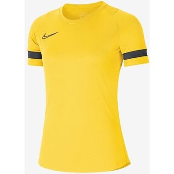 Nike CV2627-719 Kadın W Nk Df Acd21 Top Ss Kadın Sarı Futbol Tişört