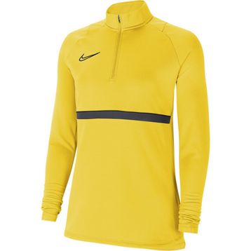 Nike CV2653-719 W Nk Df Acd21 Dril Top Kadın Sarı Futbol Uzun Kollu Tişört