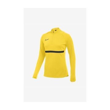 Nike CV2653-719 W Nk Df Acd21 Dril Top Kadın Sarı Futbol Uzun Kollu Tişört