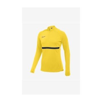 Nike CV2653-719 W Nk Df Acd21 Dril Top Kadın Sarı Futbol Uzun Kollu Tişört