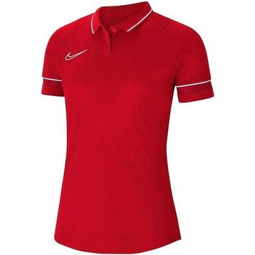 Nike CV2673-657 Kadın Dri-Fit Academy Kadın Kırmızı Futbol Polo Tişört