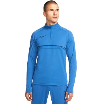 Nike CW6110-407 M Nk Df Acd21 Dril Top Mavi Futbol Uzun Kollu Erkek Tişört