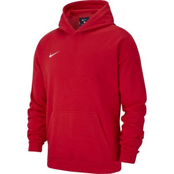 Nike CW6896-657-DIG Y Flc Park20 Po Hoodie Unisex Kırmızı Futbol Sweatshirt