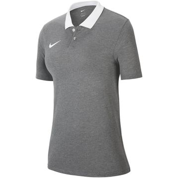 Nike CW6965-071 Dri-Fit Park Kadın Gri Futbol Polo Tişört