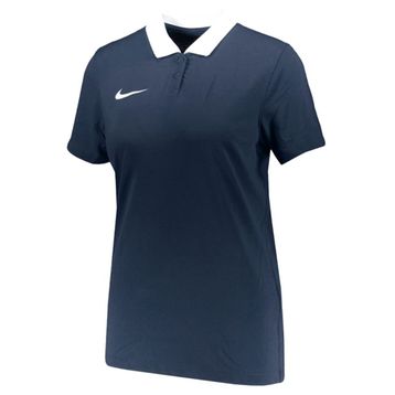 Nike CW6965-451 Kadın Dri-Fit Park Kadın Mavi Futbol Polo Tişört