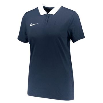 Nike CW6965-451 Kadın Dri-Fit Park Kadın Mavi Futbol Polo Tişört