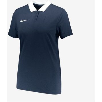 Nike CW6965-451 Kadın Dri-Fit Park Kadın Mavi Futbol Polo Tişört