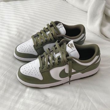 Nike DD1503-120 Dunk Low Medium Olive Spor Ayakkabı