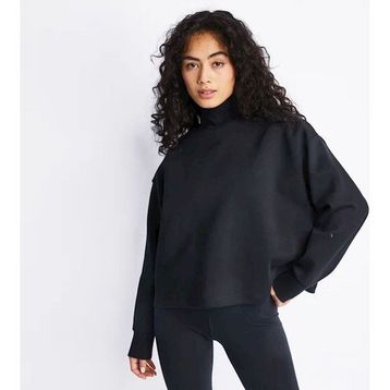 Nike DD5628-010 Sportswear Tech Fleece Turtleneck Siyah Kadın Sweatshirt