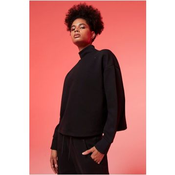 Nike DD5628-010 Sportswear Tech Fleece Turtleneck Siyah Kadın Sweatshirt