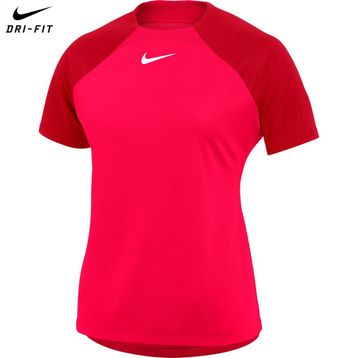 Nike DH9242-635 W Nk Df Acdpr Ss Top K Kadın Kırmızı Futbol Tişört