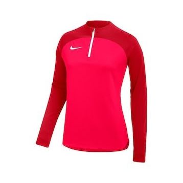 Nike DH9246-635 Academy Pro Dri Fit Half Zip Kırmızı Dik Yaka Kadın Sweatshirt
