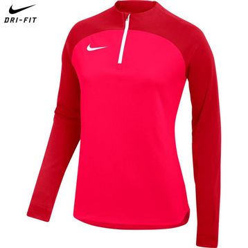 Nike DH9246-635 Academy Pro Dri Fit Half Zip Kırmızı Dik Yaka Kadın Sweatshirt