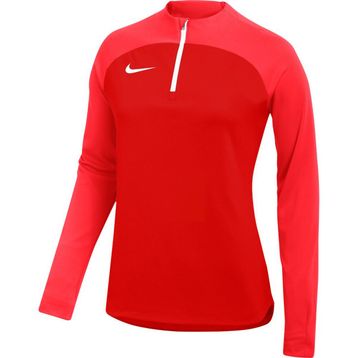Nike DH9246-657 Academy Pro Dri Fit Half Zip Kırmızı Dik Yaka Kadın Sweatshirt