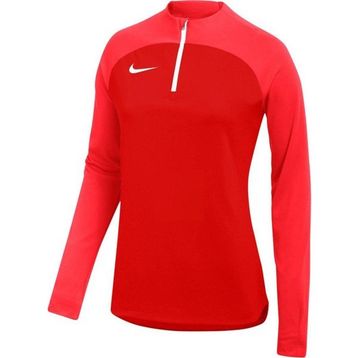 Nike DH9246-657 Academy Pro Dri Fit Half Zip Kırmızı Dik Yaka Kadın Sweatshirt