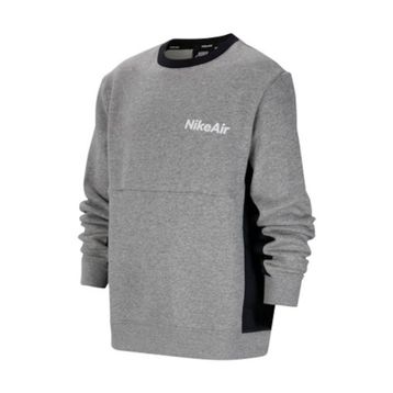 Nike DJ0455-063 Air Crew Fleece Erkek Gri-Siyah Sweatshirt