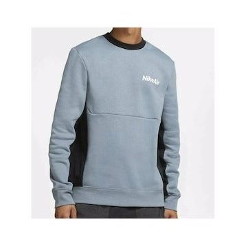 Nike DJ0455-063 Air Crew Fleece Erkek Gri-Siyah Sweatshirt