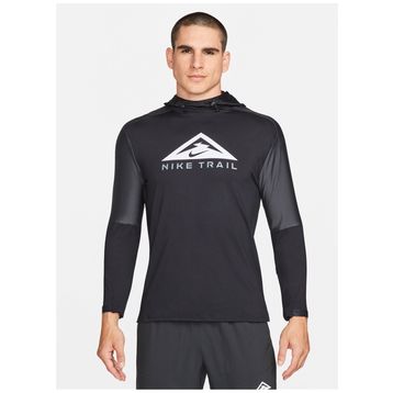 Nike DM4743-010 M Nk Df Trail Hoodie Gx Kapüşonlu Normal Kalıp Düz Siyah Erkek Sweatshirt