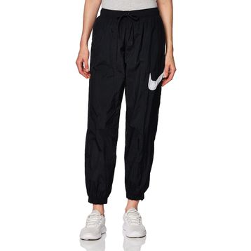 Nike Dm6183-010 W Nsw Essntl Wvn Mr Pant Normal Bel Düz Siyah Kadın Eşofman Altı