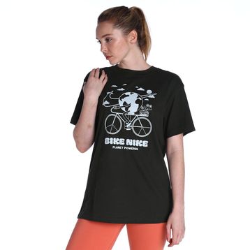 Nike DQ3047-355 W Nsw Tee Bf Earth Day Kadın Yeşil Günlük Stil Tişört
