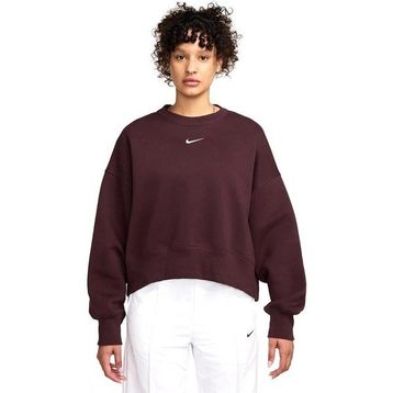 Nike DQ5761-652 Bordo Sportswear Phoenix Fleece Over-Oversized Crew Kadın Günlük Stil Sweatshirt