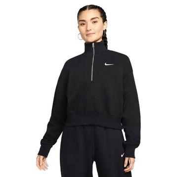 Nike DQ5767-010 Phoenix Siyah Günlük Stil Kadın Sweatshirt