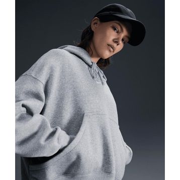 Nike DQ5858-063 Sportswear Phoenix Fleece Over-Oversized Pullover Hoodie Gri Kadın Sweatshirt
