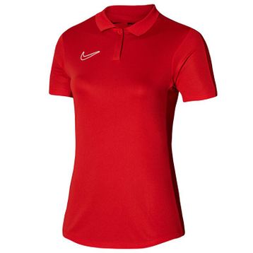 Nike DR1348-657 Dri-Fit Academy 23 Polo Ss Kadın Kırmızı Futbol T-Shirt