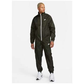 Nike DR3337-355 M CLUB LND WVN TRK SUIT Yeşil Erkek Yuvarlak Yaka Eşofman Takımı