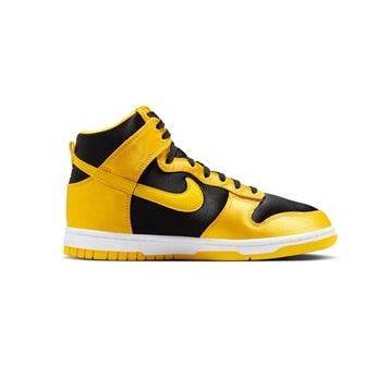 Nike Dunk Low Mid Women Black Yellow Sneaker Günlük Siyah Sarı Kadın Spor Ayakkabı