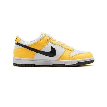 Nike Dunk Low Nn GS Leather Sneaker Hakiki Deri Beyaz Sarı Günlük Unisex Spor Ayakkabı