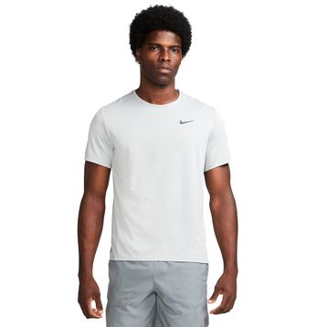 Nike DV9315-098 Gri Dri-Fit UV Miler Koşu Erkek T-Shirt