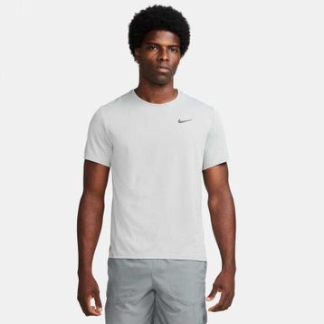 Nike DV9315-098 Gri Dri-Fit UV Miler Koşu Erkek T-Shirt