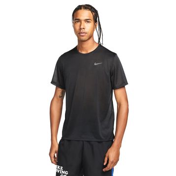 Nike DX0874-010 Dri-Fit Miler Breathe Siyah Koşu Erkek T-Shirt