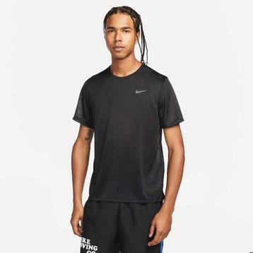 Nike DX0874-010 Dri-Fit Miler Breathe Siyah Koşu Erkek T-Shirt