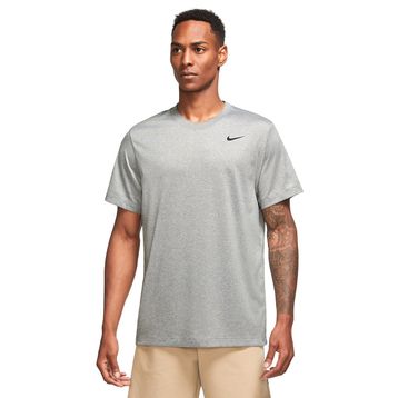 Nike DX0989-063 Dri-Fit Erkek Gri Antrenman T-Shirt