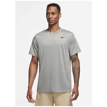 Nike DX0989-063 Dri-Fit Erkek Gri Antrenman T-Shirt