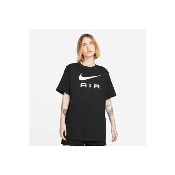 Nike DX7918-010 Bisiklet Yaka Düz Siyah Kadın T-Shirt